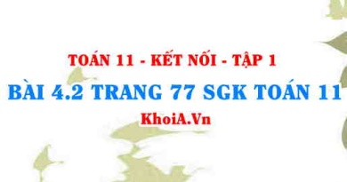 Bài 4.2 trang 77 SGK Toán 11 tập 1 Kết nối tri thức